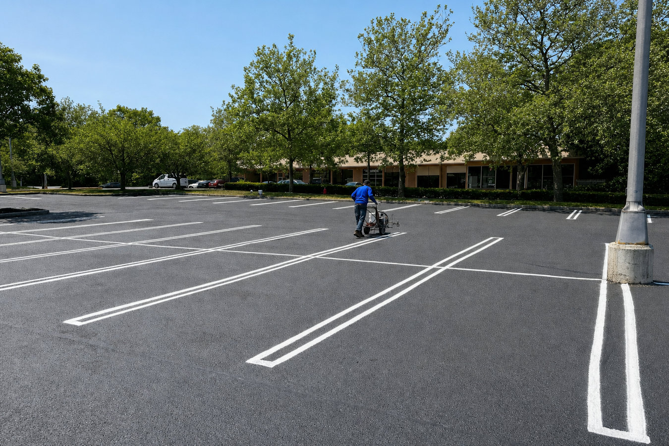 Parking lot maintenance